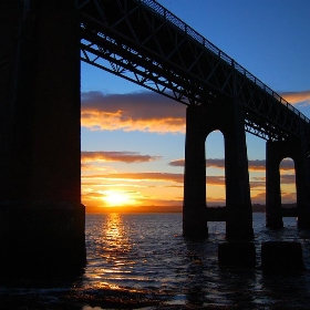 Colourful Sunset of the Tay Rail Bridge - Ross2085
