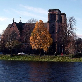 Autumn along the river Ness in Inverness Scotland - conner395