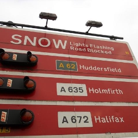 Oldham's snow sign - Gene Hunt