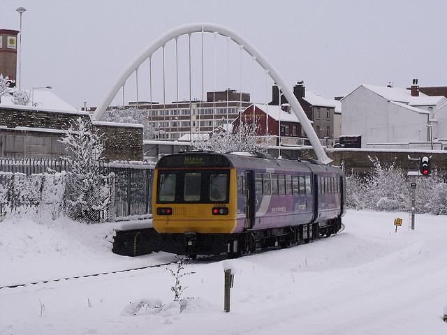 Northern Rail 142 056 and Bolton Arch