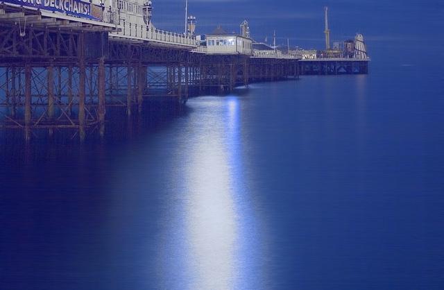 Brighton Pier by Moonlight