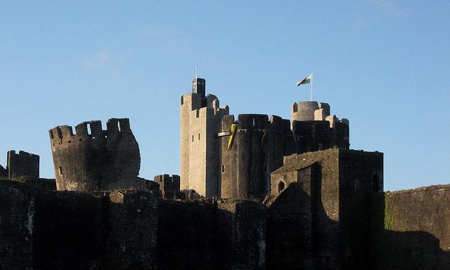 Caerphilly Castle and Tardis