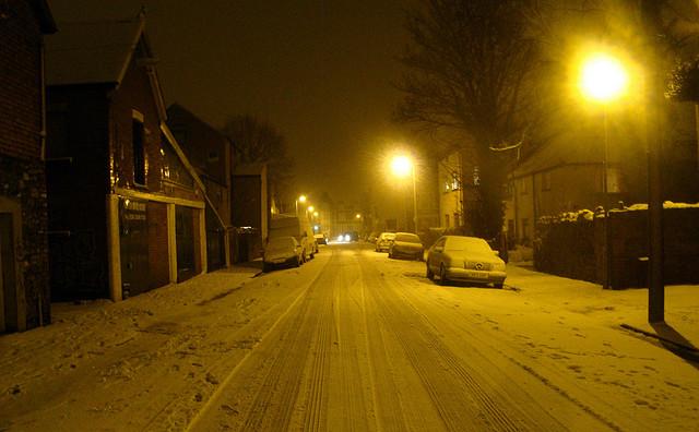 Snow Settling in Cardiff