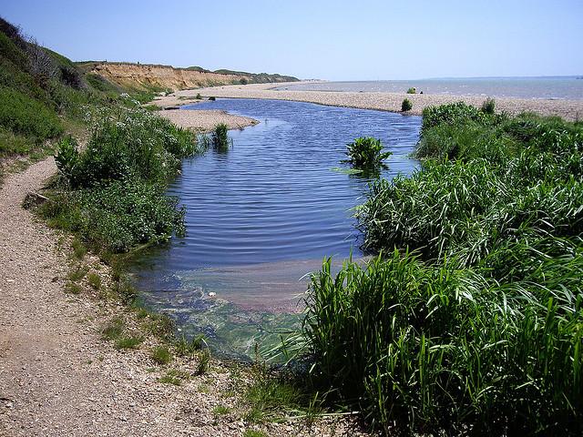 Tide slack on coast south of Fareham