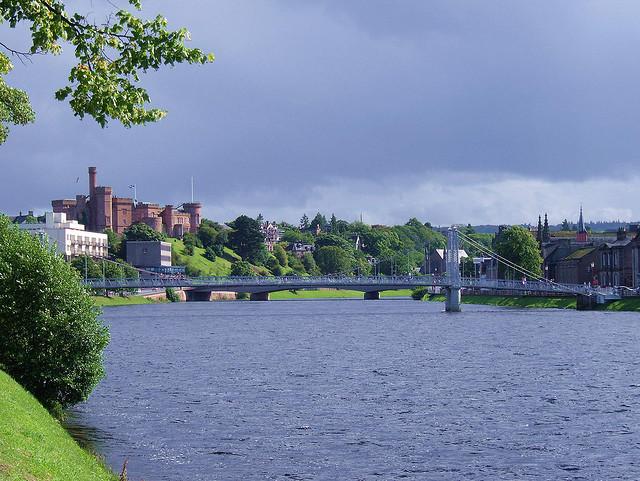 Inverness City Centre - Inverness Castle and River Ness - Scotland