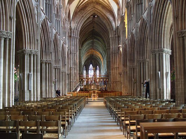 Inside Lichfield Cathedral