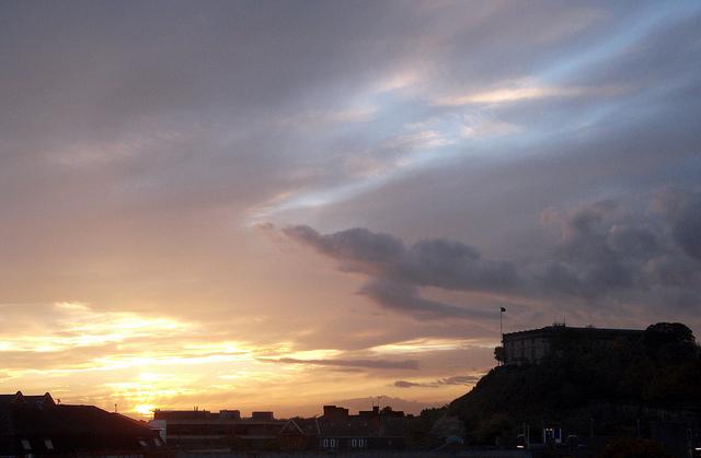 Nottingham Castle at Sunset