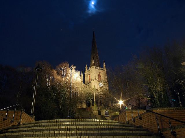 Walsall at Night - Church Low