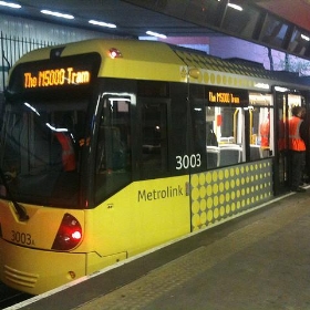 New-style tram spotted at Bury station... - Nicholas Smale