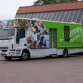 Mobile Library Van at Essex Libraries HQ, Chelmsford, Essex - Loz Flowers