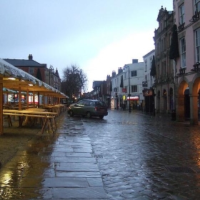 Extraordinarily wet Chesterfield Town Centre - Ben Sutherland