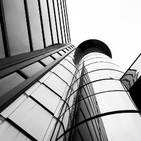 Glass and Steel bw - ahisgett