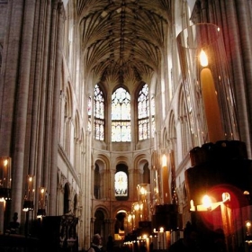 norwich cathedral from choir stalls - brockvicky