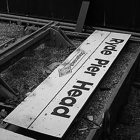 Ryde Pier Head station sign - Secret Pilgrim