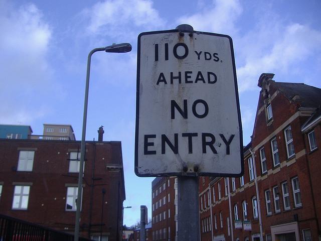 No entry Pickford Street Aldershot