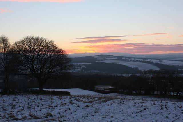 [1of4] Dusk over Barnsley, Christmas day 2010