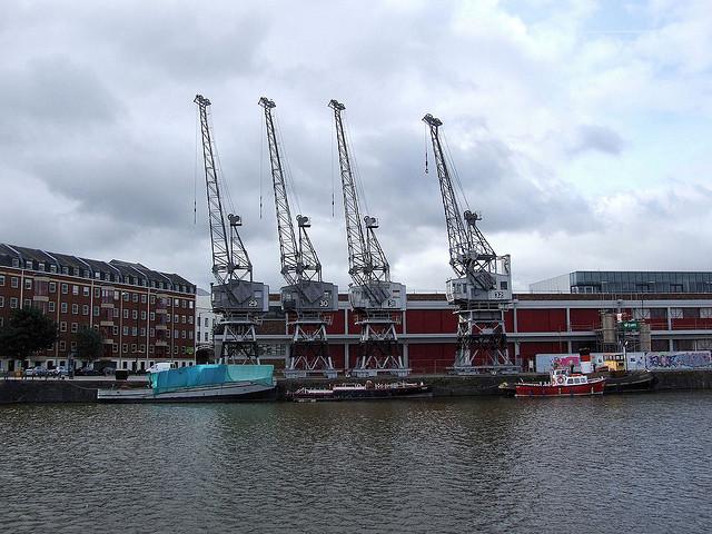 Cargo cranes, Prince's Wharf, Bristol