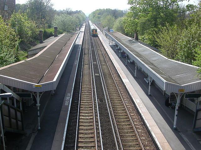 Class 377 arriving at Burgess Hill