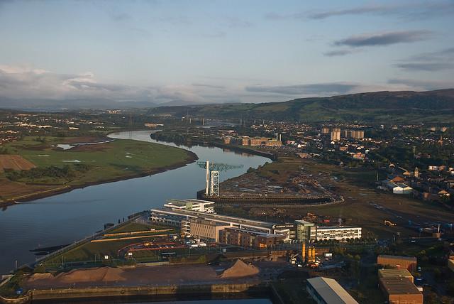 River Clyde at Clydebank, Scotland, October 2008