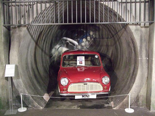 1960 Morris Mini - The Italian Job - Coventry Transport Museum.