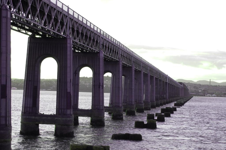 Tay Rail Bridge Looking To Dundee