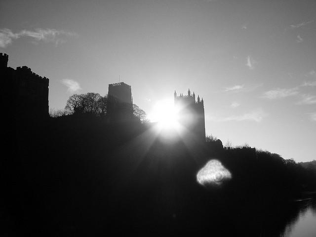Durham Cathedral and the sun – 1