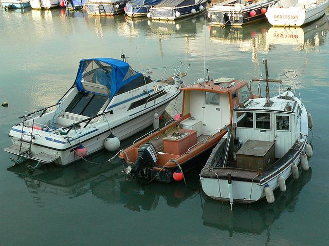 Threesome of boats
