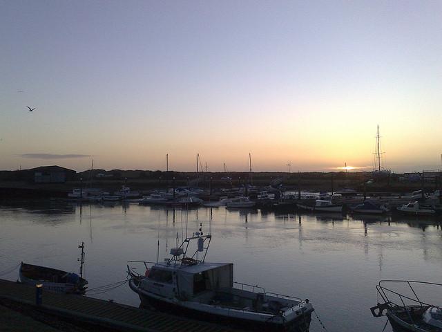 Sun setting