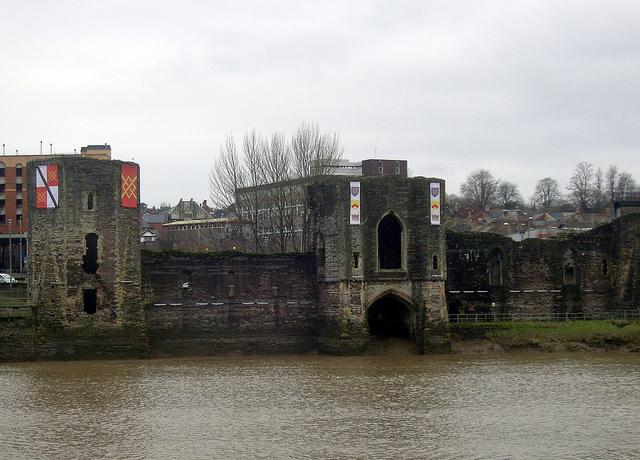 Remains of Newport Castle, South Wales