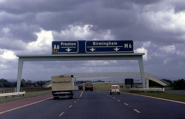 M6 near Preston, England 1966