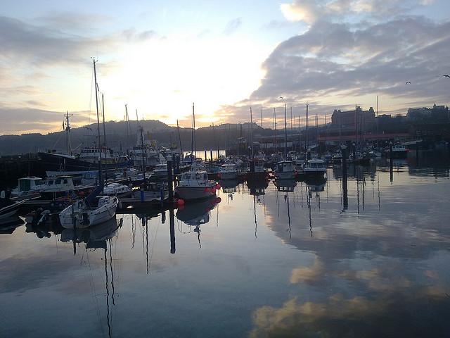 sunset at Scarborough