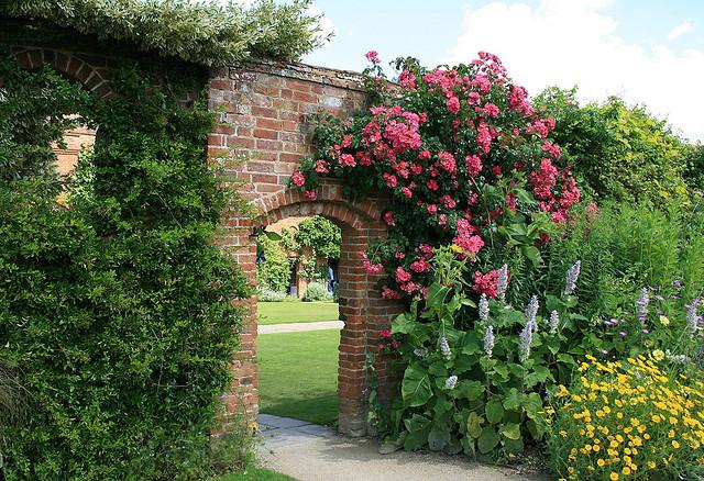 Archway onto the front lawn