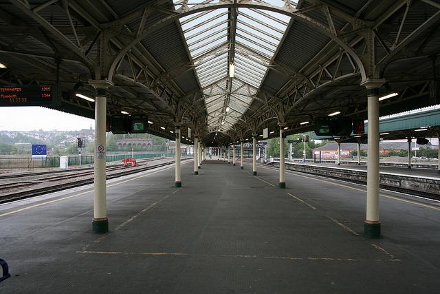 On the platform - Bristol station